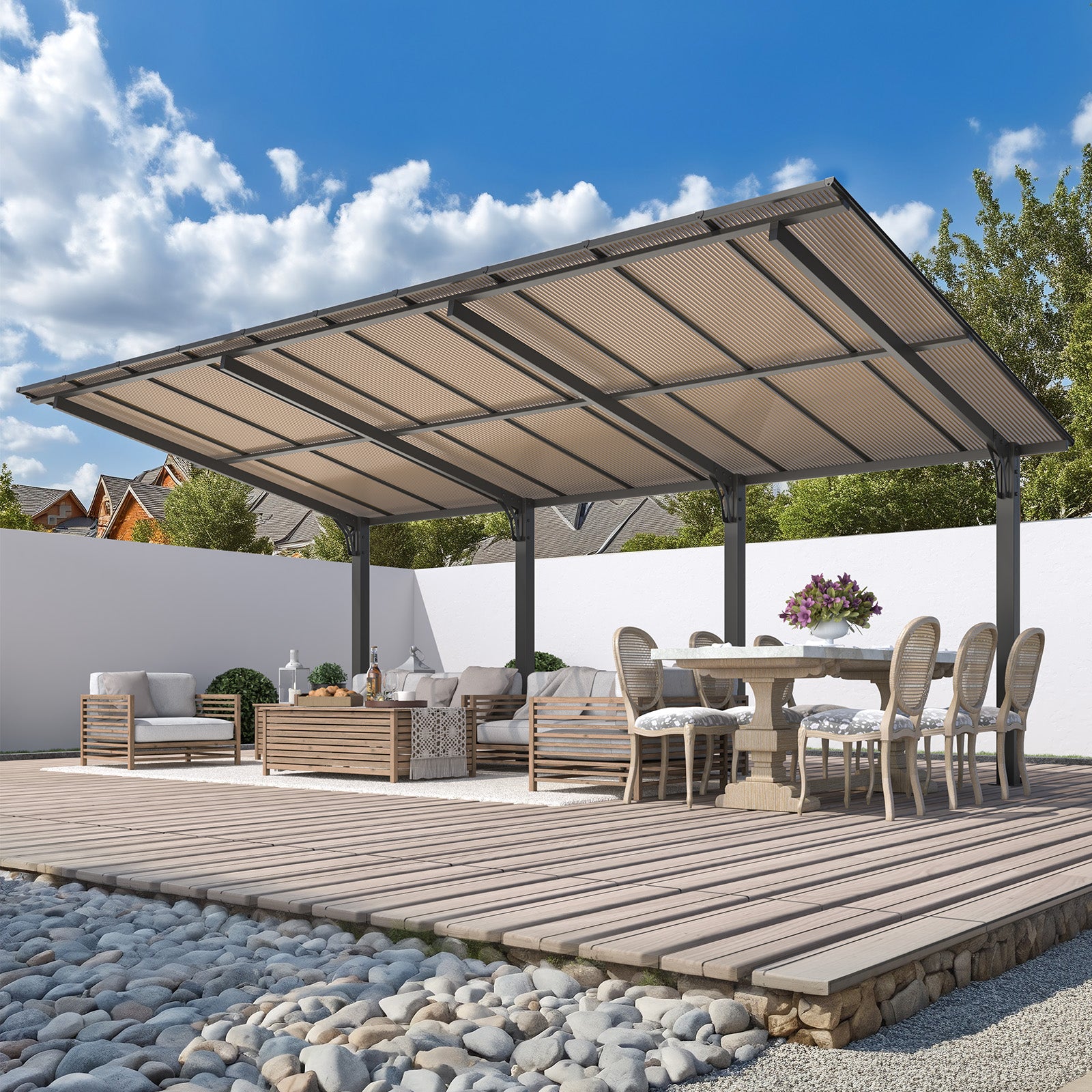 YODOLLA 10x20 Gazebo Outdoor Pergola